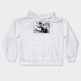 JDM Civic in Laguna Seca T-Shirt Manga Edition Kids Hoodie